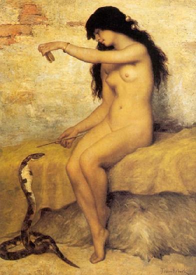 Paul Desire Trouillebert The Nude Snake Charmer